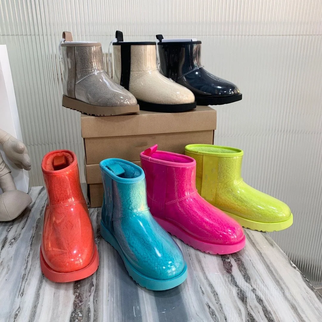 

Drop Shipping Ugly Winter Fur Boots For Women Rhinestone Keep Warm Women'S Boots Snow Boots