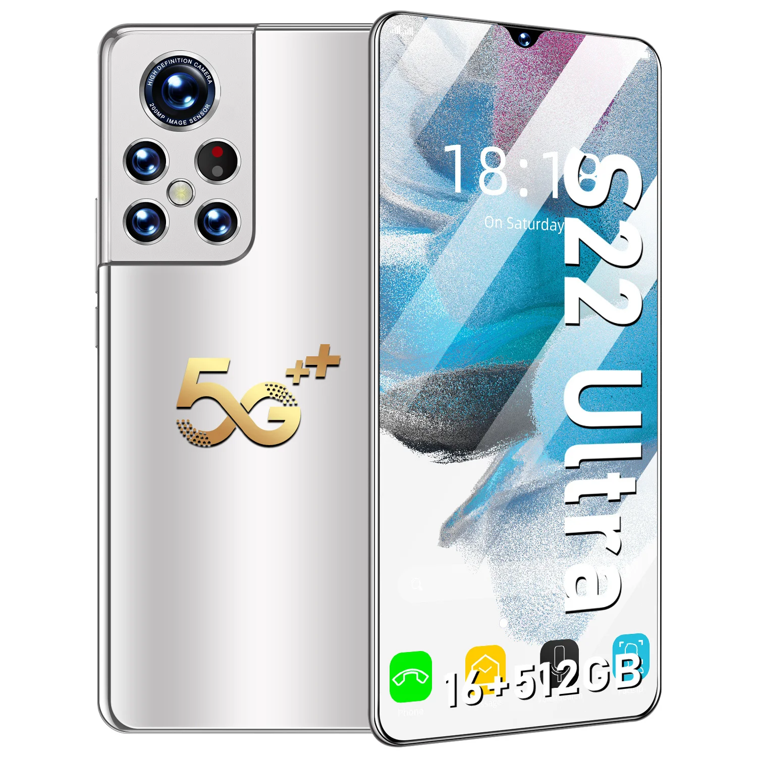 

S22 Hot Sale 5g Phones S22 Ultra with tv function With 16GB+512GB Large battery Unlocked Cell Phones Smartphones