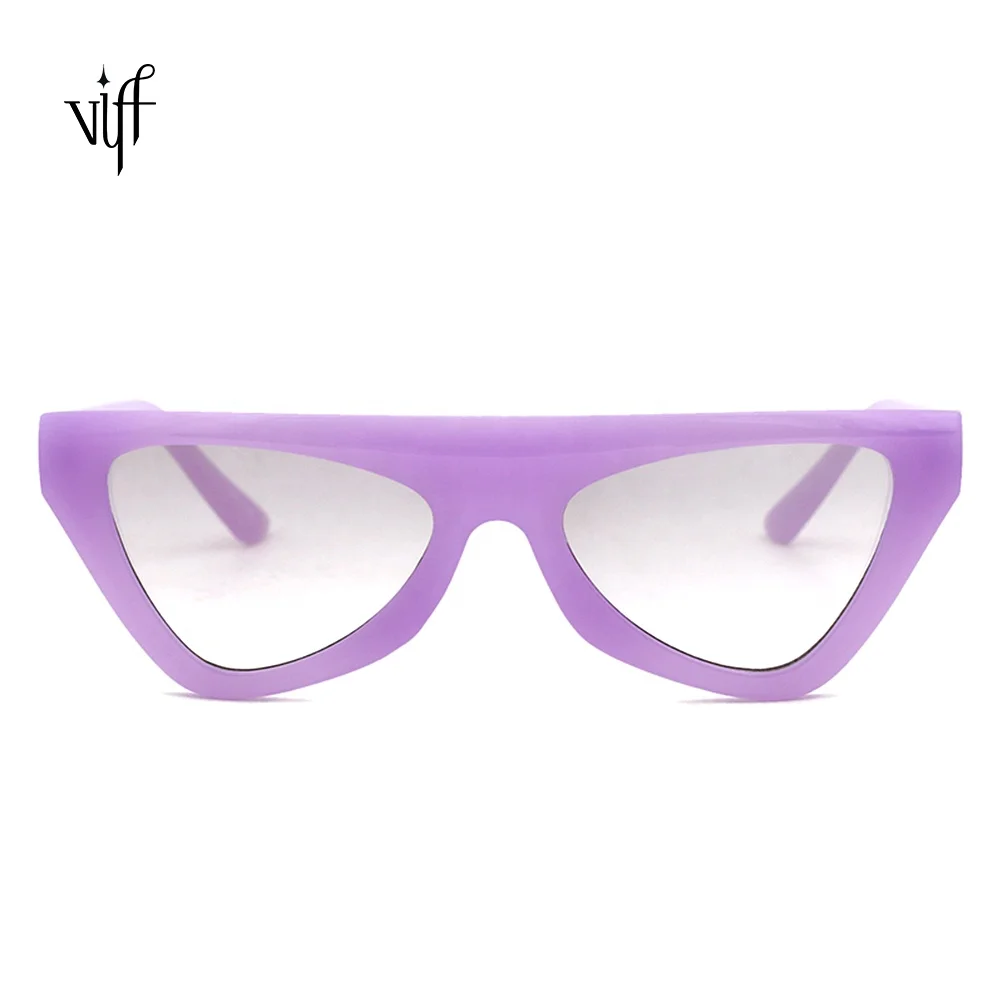 

VIFF HP21037 Newest Wholesale Fashion Colorful Small Shades Candy Color Frame Custom Logo Sunglasses 2021