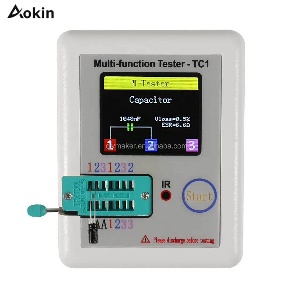 LCR-TC1 Colorful Display Multifunctional TFT Backlight Transistor Tester Di Z8 LCR-TC1 Colorful Display Multifunctional TFT Backlight Transistor Tester Di Z8