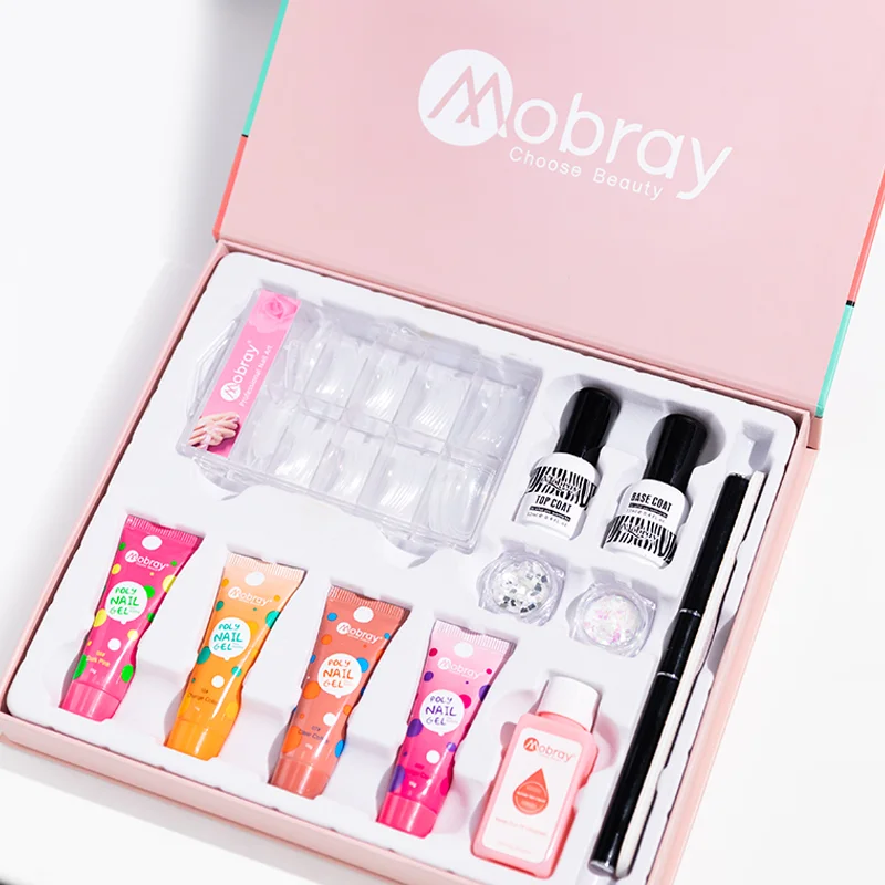 

6Pcs Poly gel Kit False Nails High Quality Uv Gel Ail Extension Set