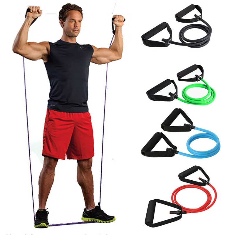 

Fitness Resistance Bands Gym Equipment Elastic Bands For Yoga Pull Rope Fitness Workout Home Excerciser Training 5 Levels