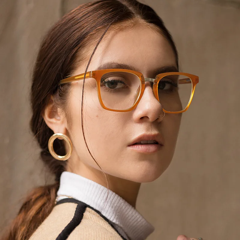 

YTSPF2043 wholesale Custom logo retro anti-blue light metal eyeglasses optical frame designer glasses, 9colors