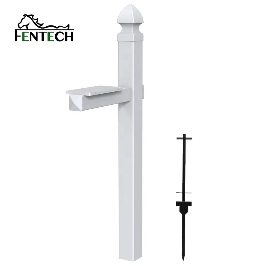 

Fentech vinyl pvc plastic white mailboxes with post for home,Mailbox Stand for outdoor