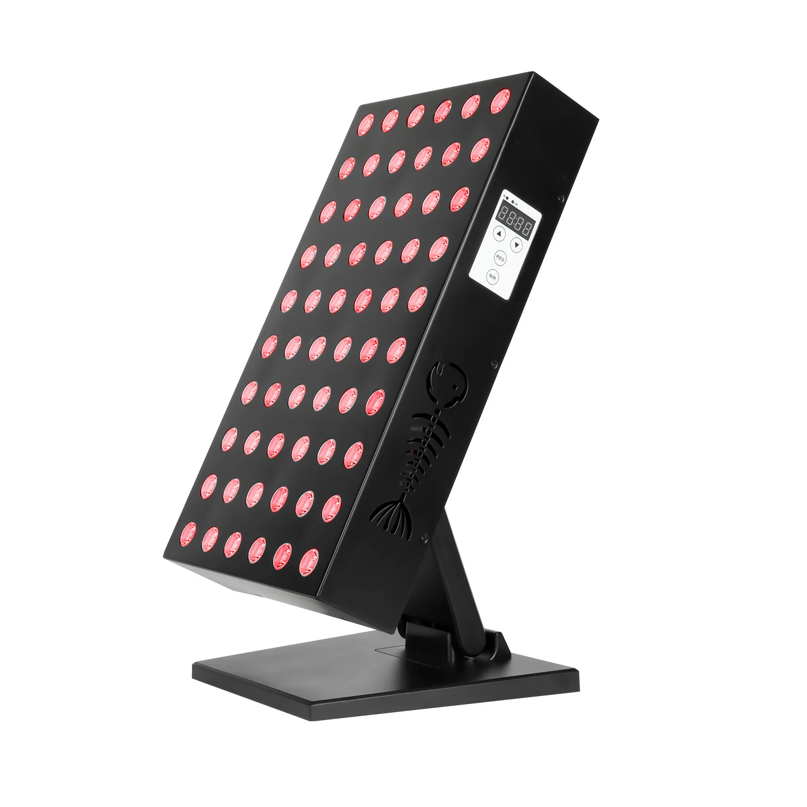 

Face skin beauty pdt lamp near infrared led light therapy 300w 660nm 850nm red light therapy panel, Black