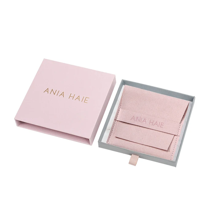 

Wholesale Custom Jewelry Paper Bracelet Earrings Necklace Gift Boxes with Pouch and Paper Bag