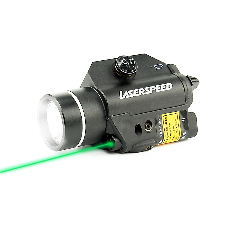 

Laserspeed LS-CL2-G 450lm Light Strobe With Green Laser Sight Tactical Flashlight