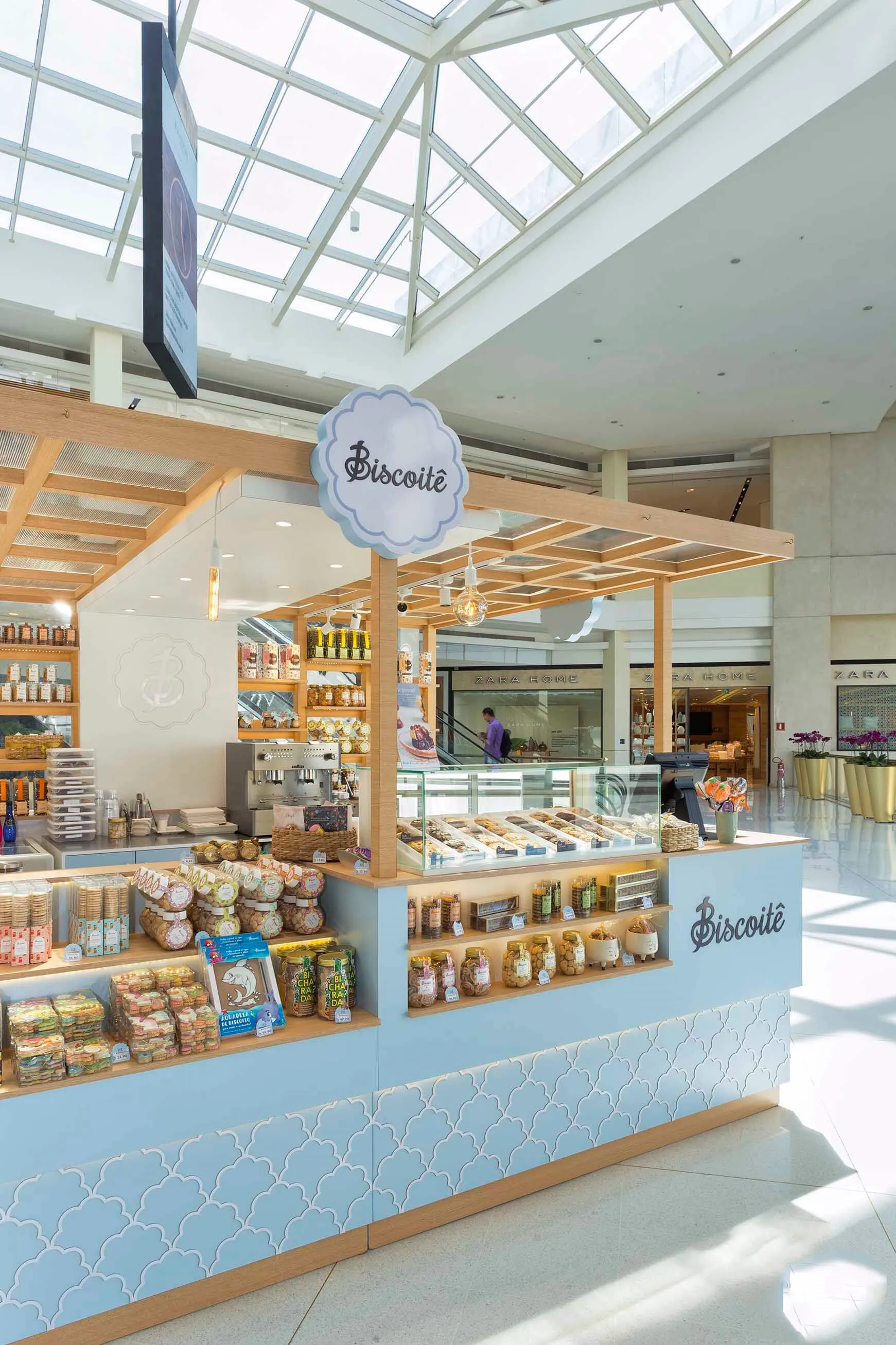 Fast Food Display Counter Bar Biscuit Showcase Mall Retail Food