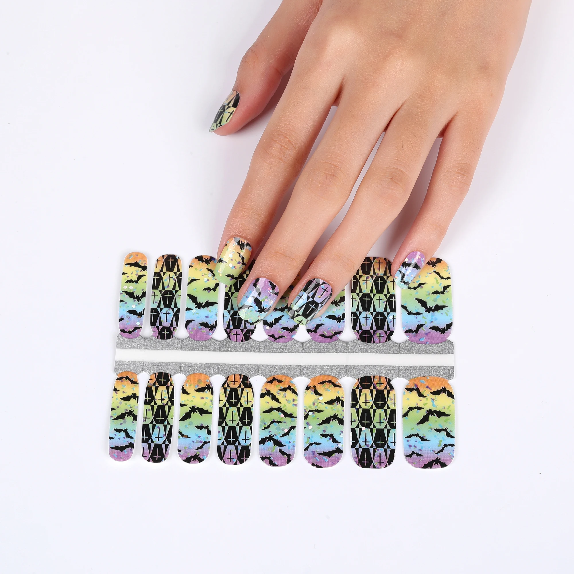 

Huizi New gel nail polish sticker custom nail wraps 2023