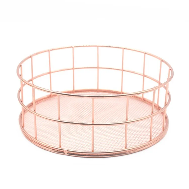 Cheap Wire Baskets And Bins Gold Wire Mesh Bins For Storage Decorating
