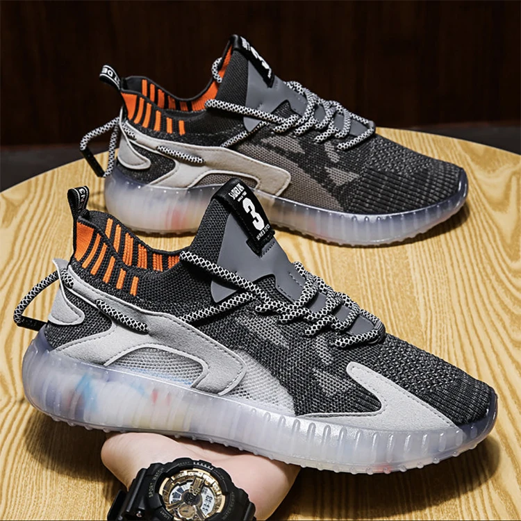 

Wholesale Luxury Designer Sports Running Shoes Breathable Fly Knitting Platform Sneakers, Picture shows