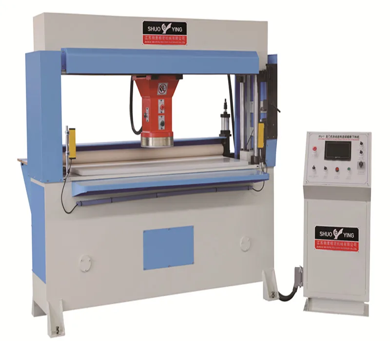 
Hydraulic Traveling Head Clicker Press Auto-feeding by Rubber Roll 