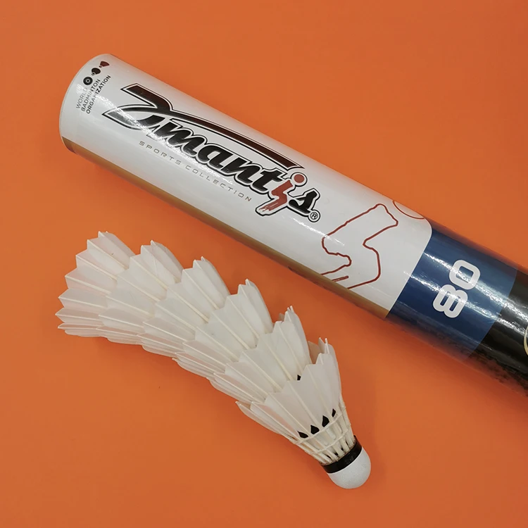 

Factory Supply Super Grade Goose Feather Dmantis D80 Badminton Shuttlecock for Professional Training