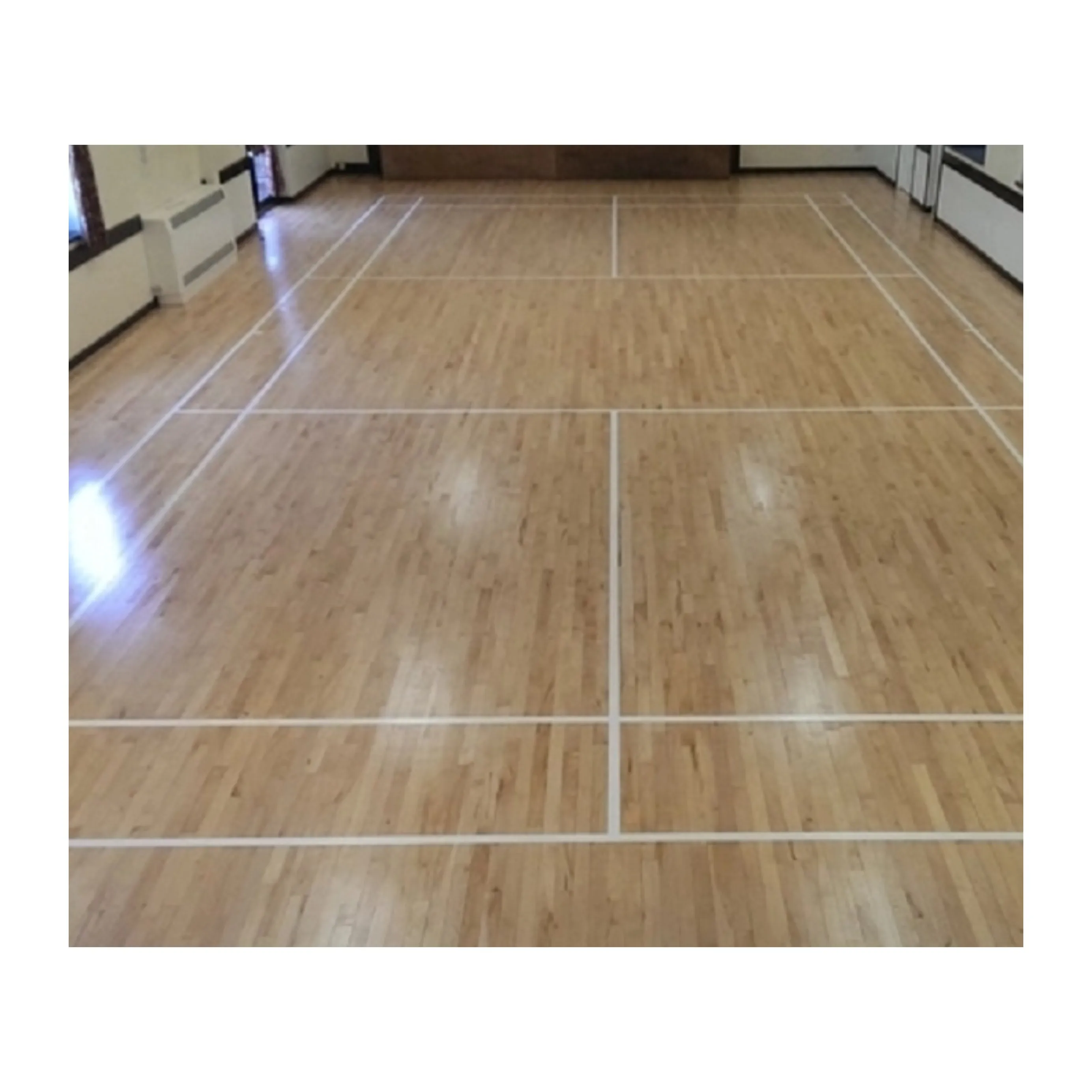 

Indoor Maple Badminton Court Sports Wooden Flooring, Natural