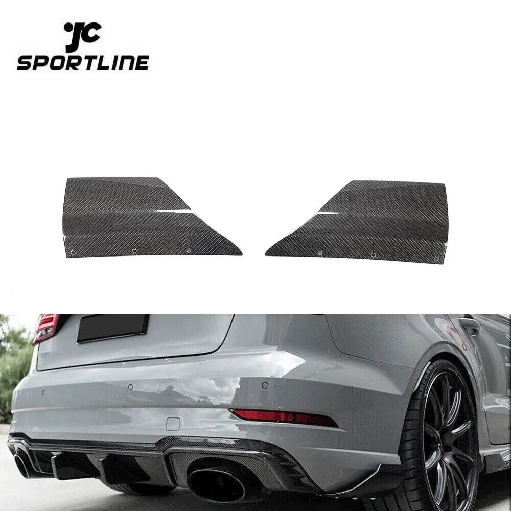 

JCSportline Carbon Fiber RS3 Rear Bumper Splitter for Audi RS3 Sedan 4-Door 2017