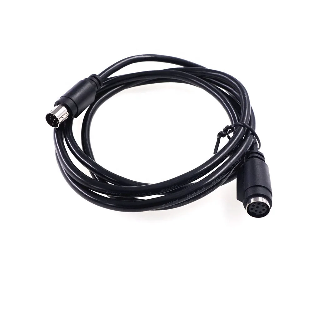 Circular Mini Din Connector 8 Pin Male To Female Adapter Cable Plug