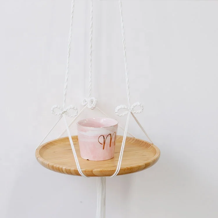 

macrame wall hanging shelf for room decoration, Different colors