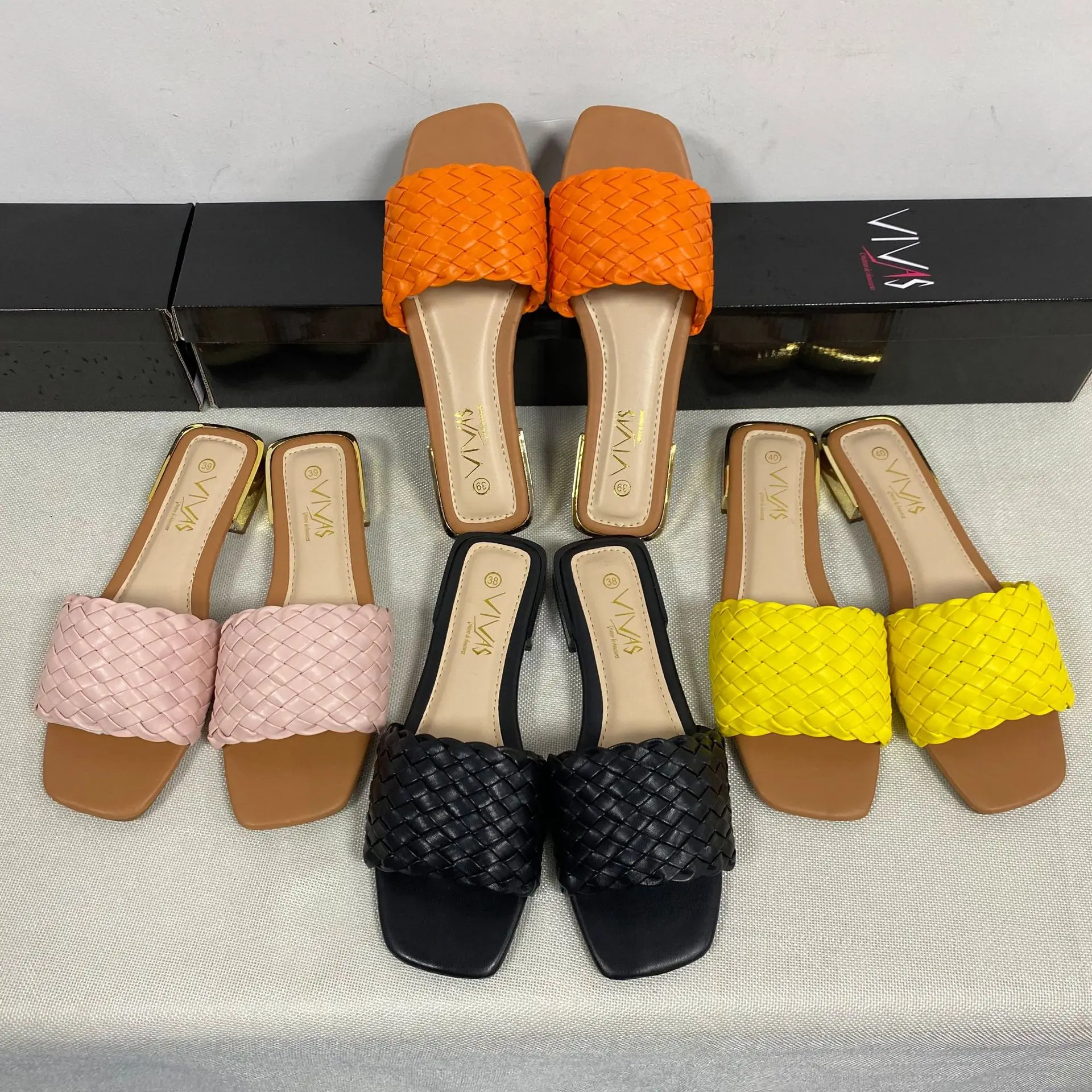 

2022 Hot Style Lady Women For New Styles Quality Square slipper 9234