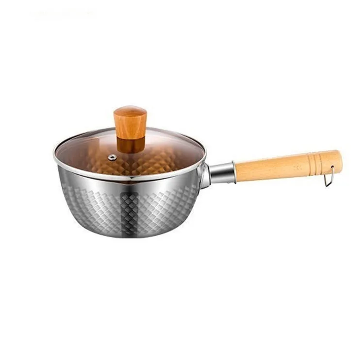 

New brand portable 304 stainless steel soup pot & stock pot with wood handle