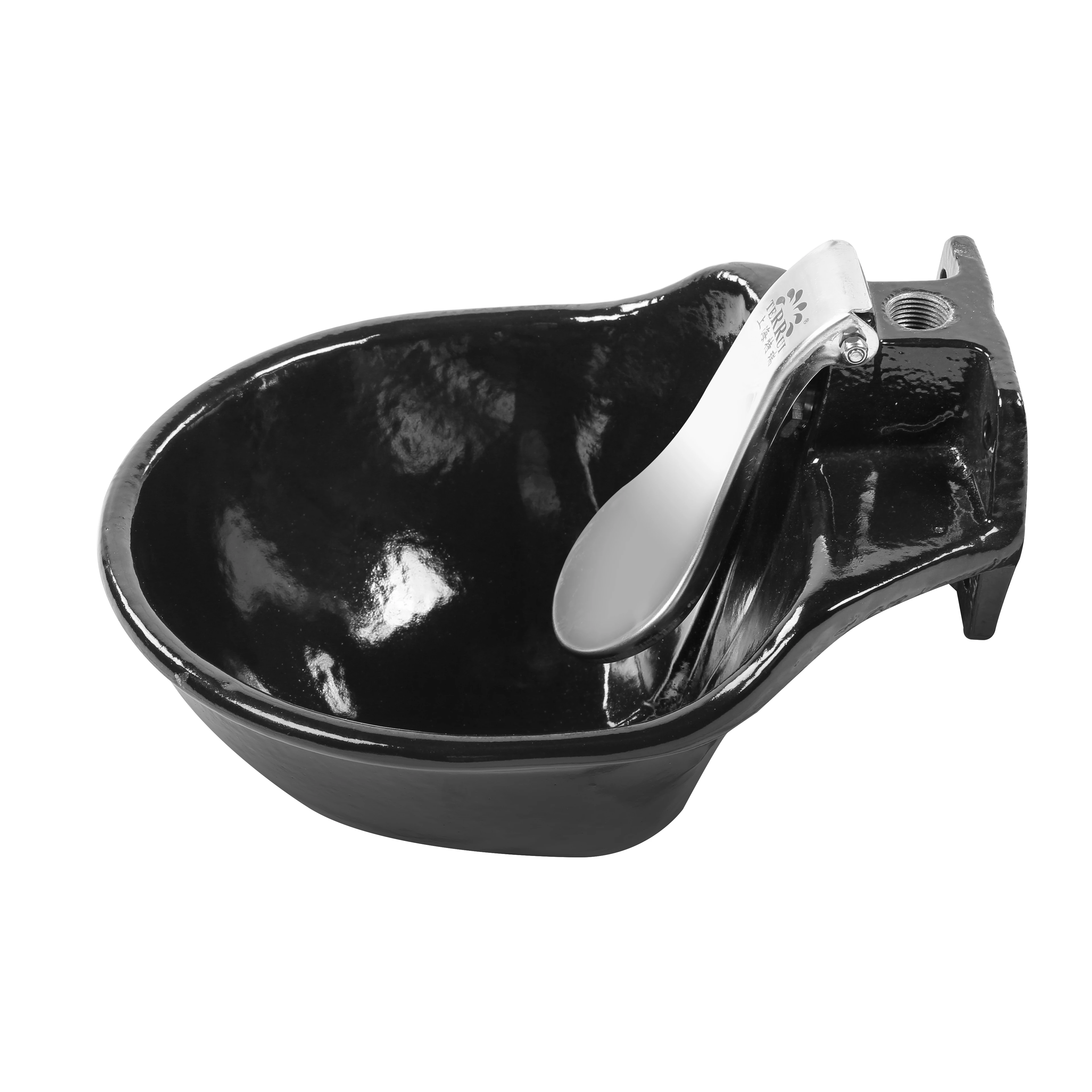 

Cow large water bowl made of gray cast iron/