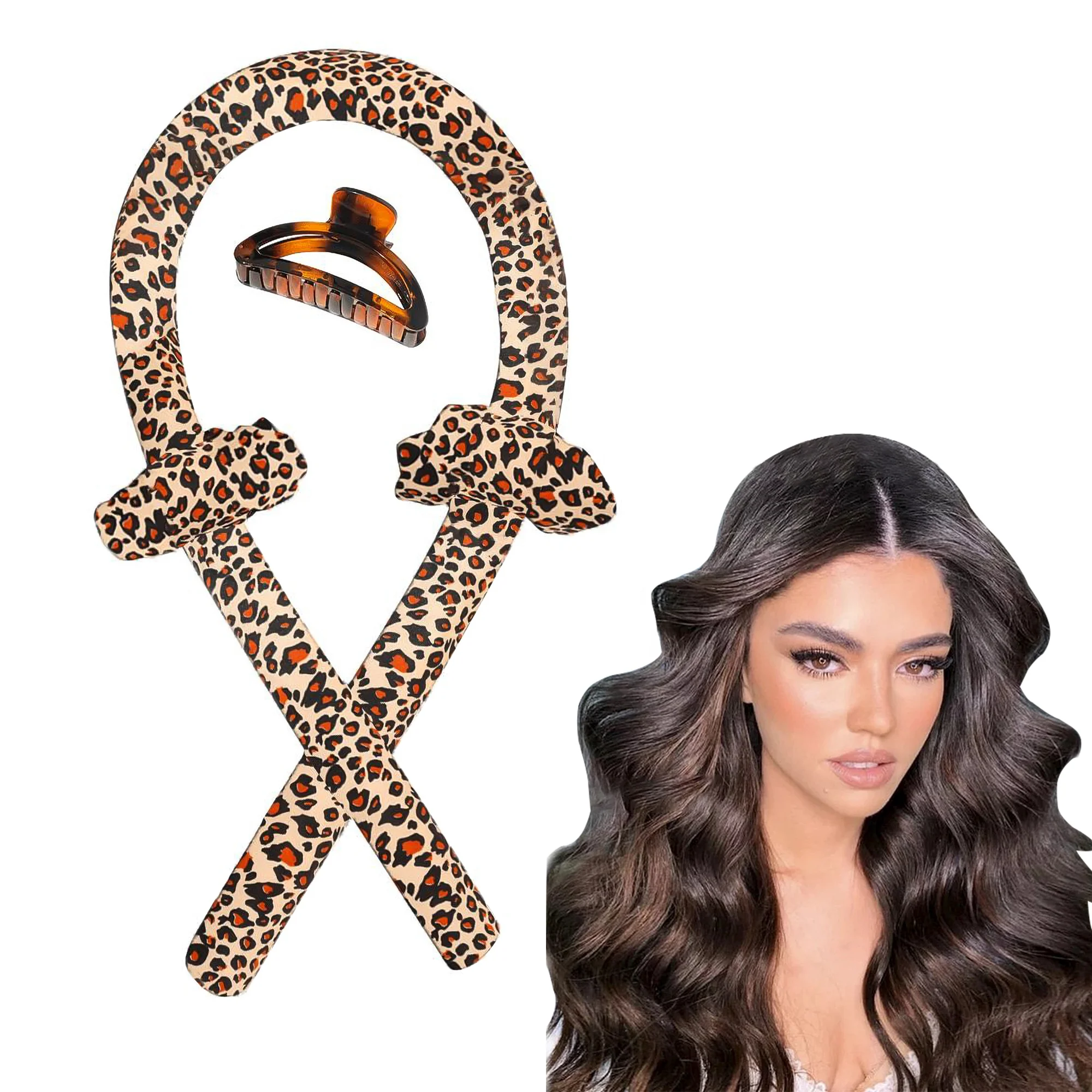 

QIYUE Fashion Easy Silk Heatless No Heat Hair Curls Roll Silk Heatless Curls Heatless Hair Curl Soft Silk Hair Roller, As pic