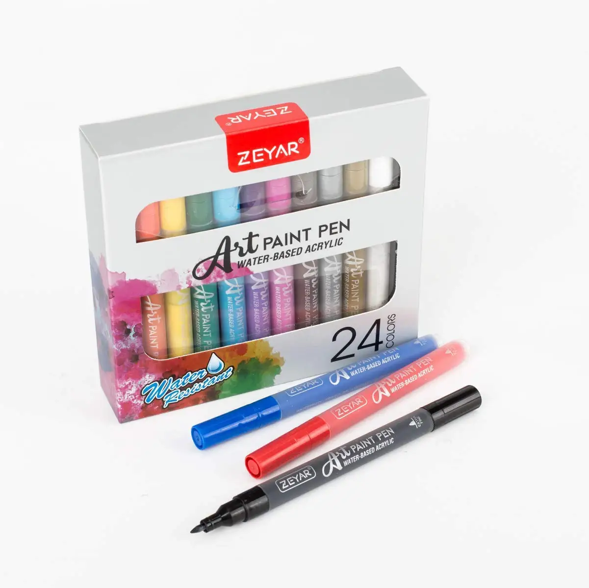 Acrylic Paint Marker 48 Colors Paint Marker Set Of Nylon Nib Extra