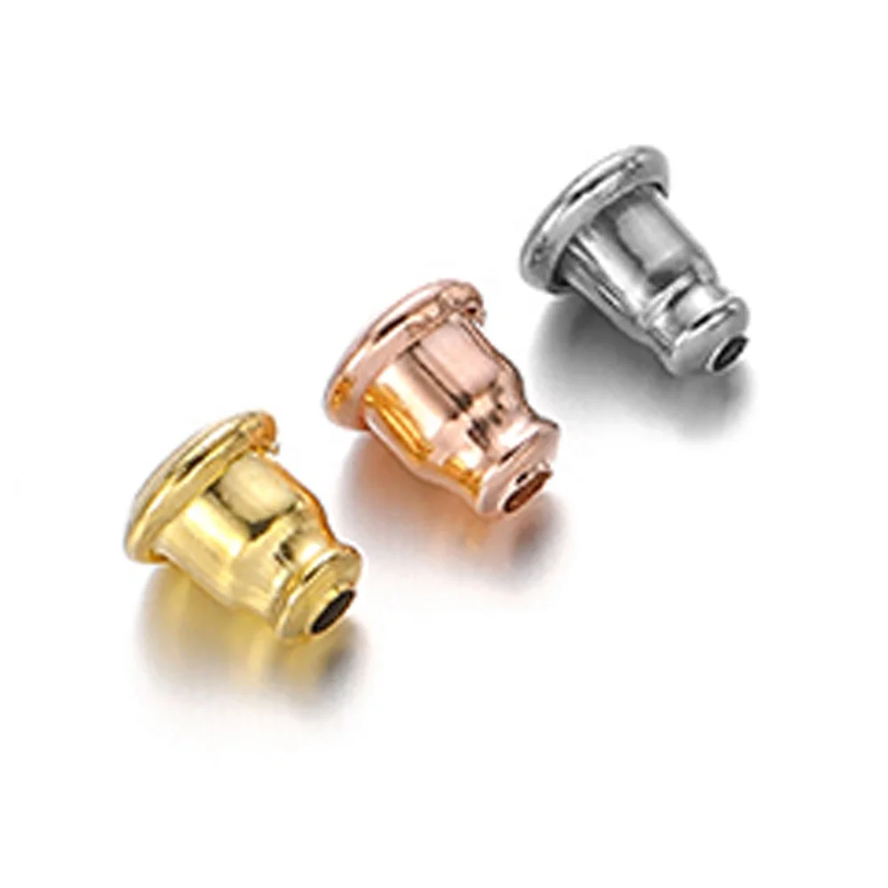 

Stainless Steel Gold Plated Sterling Silver Earrings Buckle for Jewelry Earrings Making Accessories Findings
