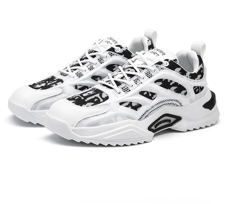 

Men's Knit Sneakers Breathable Lace Up Tennis Blade Shoes Trainers Outdoor Athletic Men Sport Casual Shoes