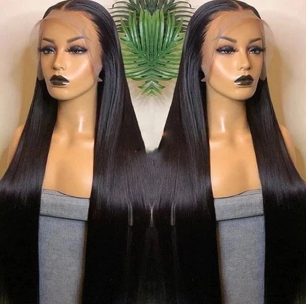 

180% Density Straight Lace Front Wigs Natural Hairline Synthetic Lace Front Wigs for Black Women