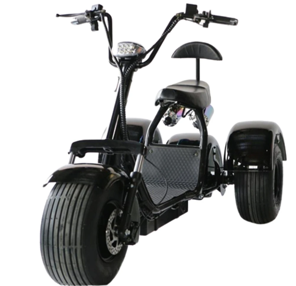 

Tricycle 3 wheels 12 Inch Big Tire 60v 20ah Battery Cheap Scooter Electric Citycoco