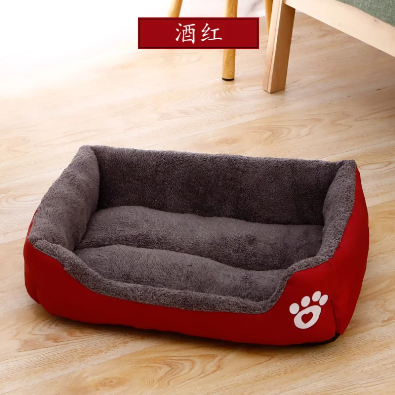 

Wholesale Custom Insert Luxury Dropshipping Large Big Bunk Doggie Bedding Pet Dog Bed For Dog Pet, Blue, red, burgundy, brown