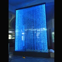 

2019 hot sale remote control color changing LED acrylic bubble water wall for wedding decoration