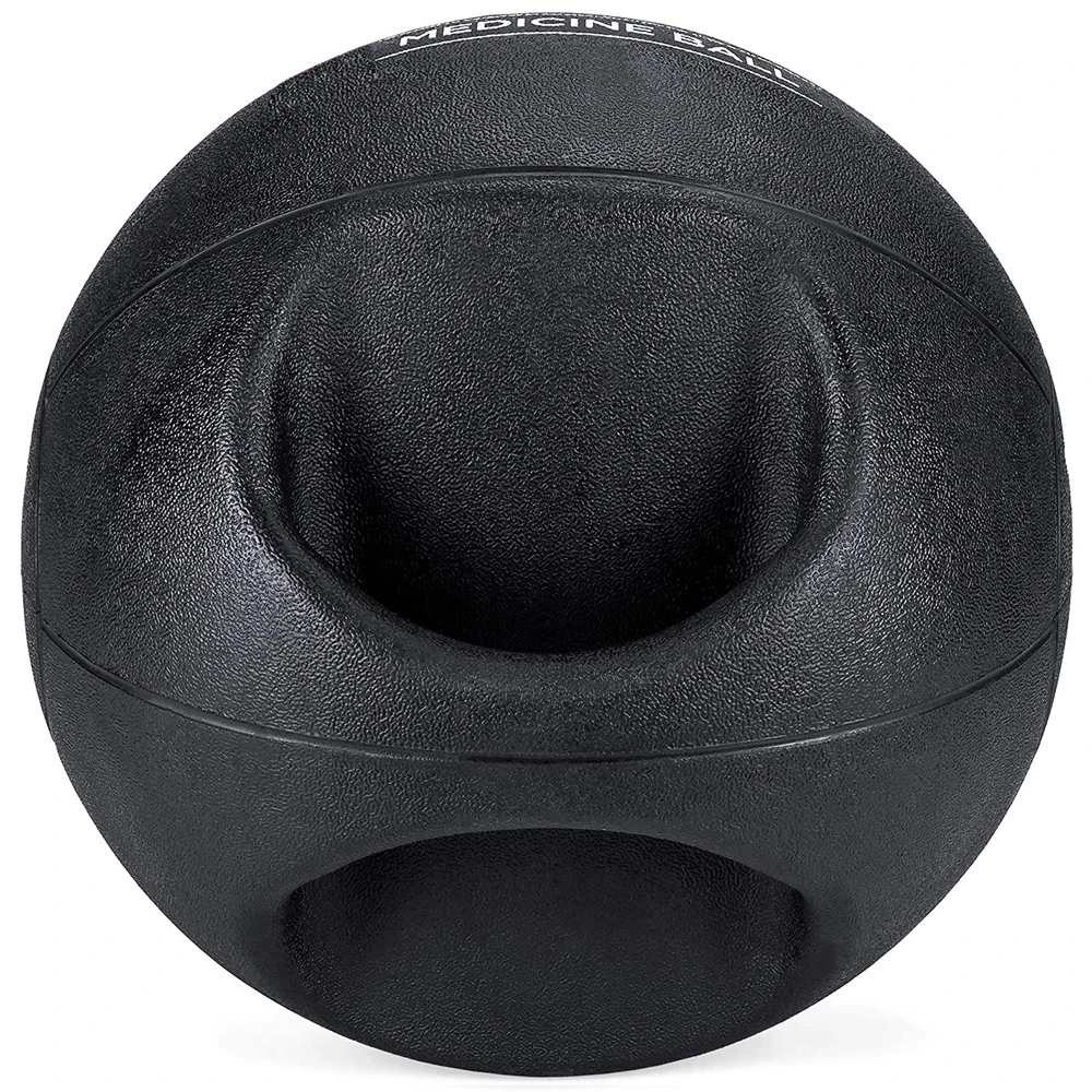 
24 Hours Customer Service Durable Dual-handle Easy-grip Rubber Medicine Ball. 