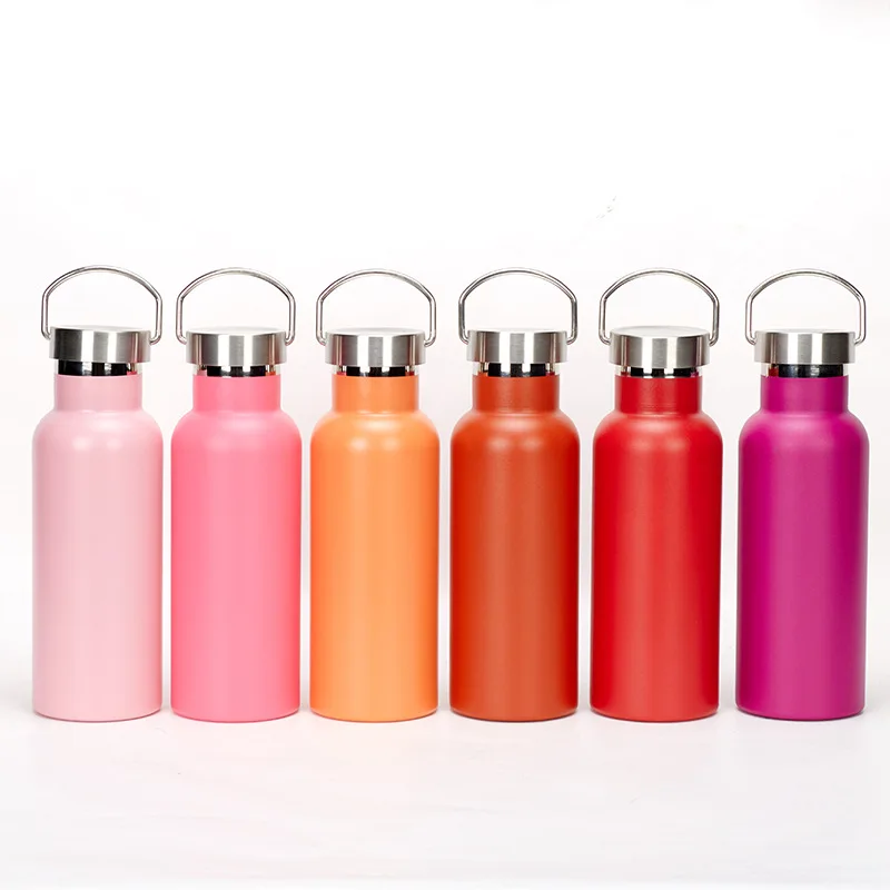 

High quality 304 stainless steel sports bottle portable water cup with lid