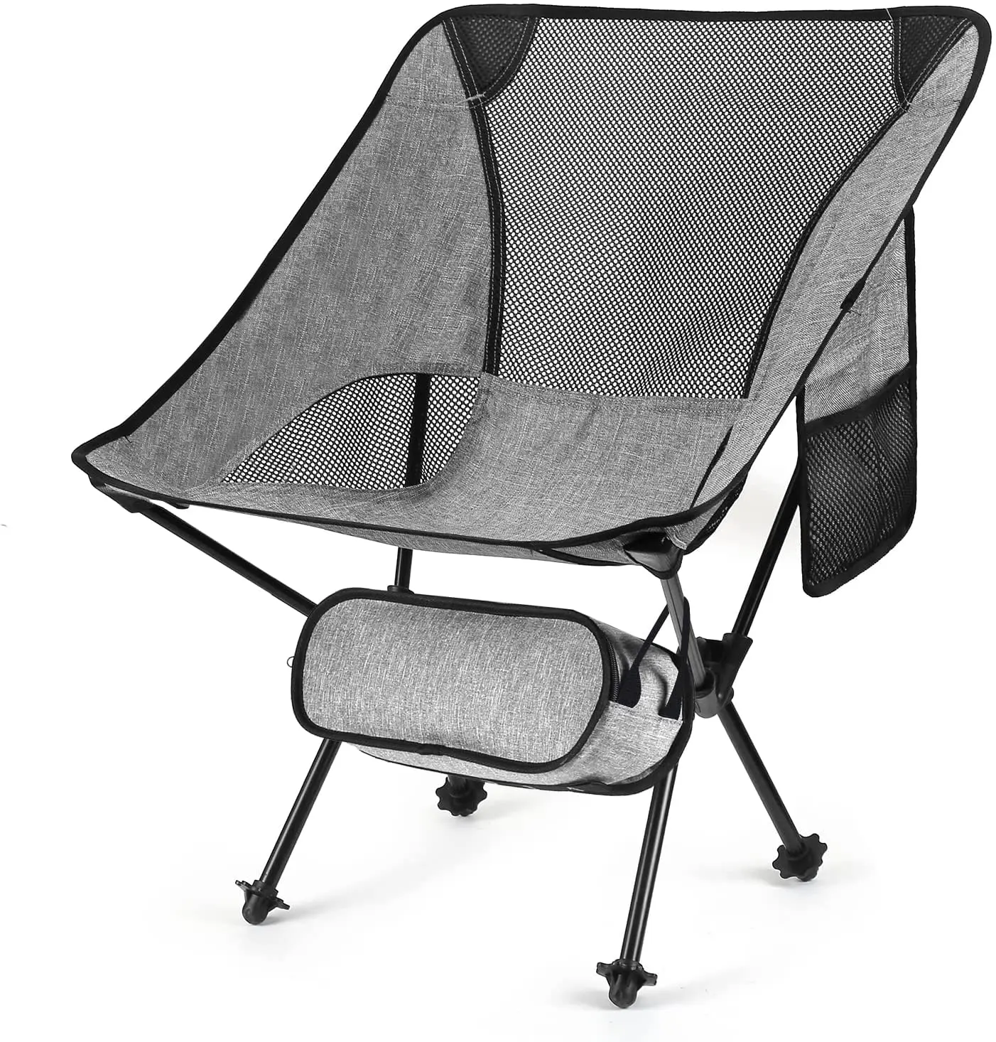 WOQI  Aluminum Camping Chairs Outdoor Ultralight Compact Portable Folding Backpacking Fabric Beach Picnic Travel Fish