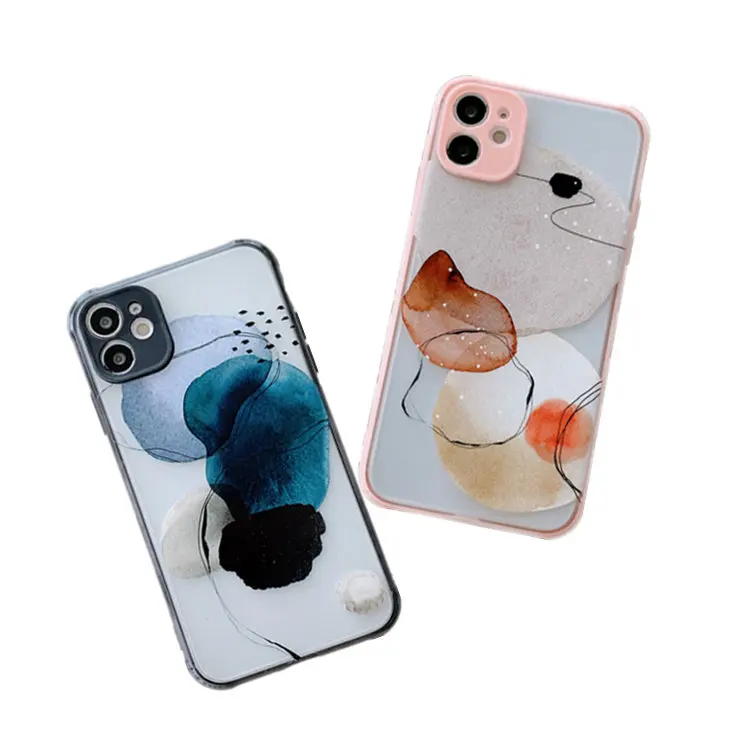 

Phone case Beautiful Woman Flower case semi-transparent PC Hard cover for iPhone 11