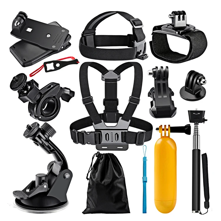

2020 manufacturer custom hot sale sports camera accessory set bracket, Black
