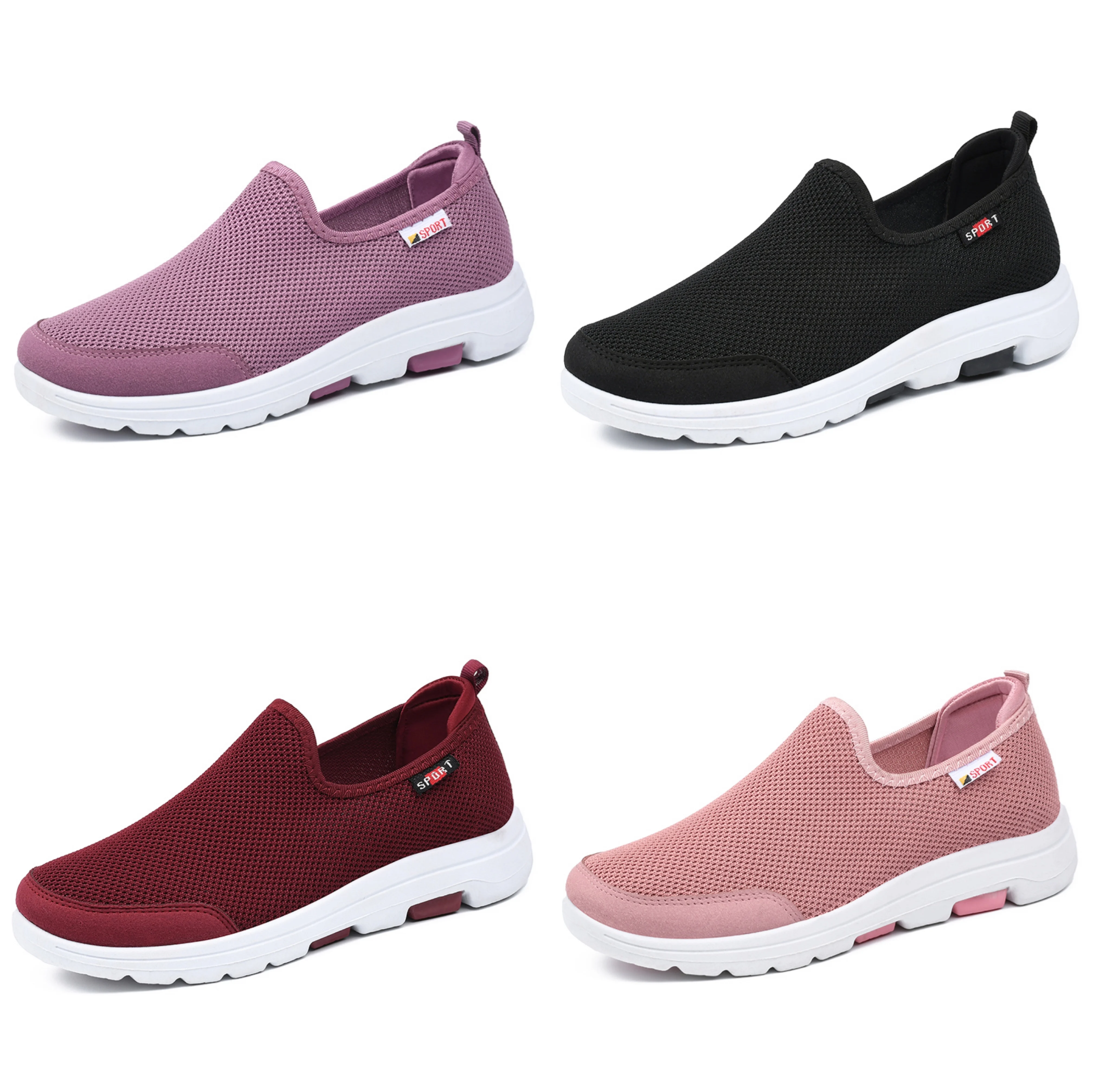 

Fashion Stylish Durable Breathable Chunky Outsole Casual Running Sport Shoes Women, Pink,purple, black,red