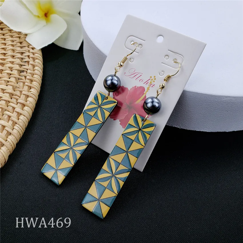 Hawaiian Wholesale Jewelry Cheap Ecrylic Earrings Hawaiian Earrings For Girl Women