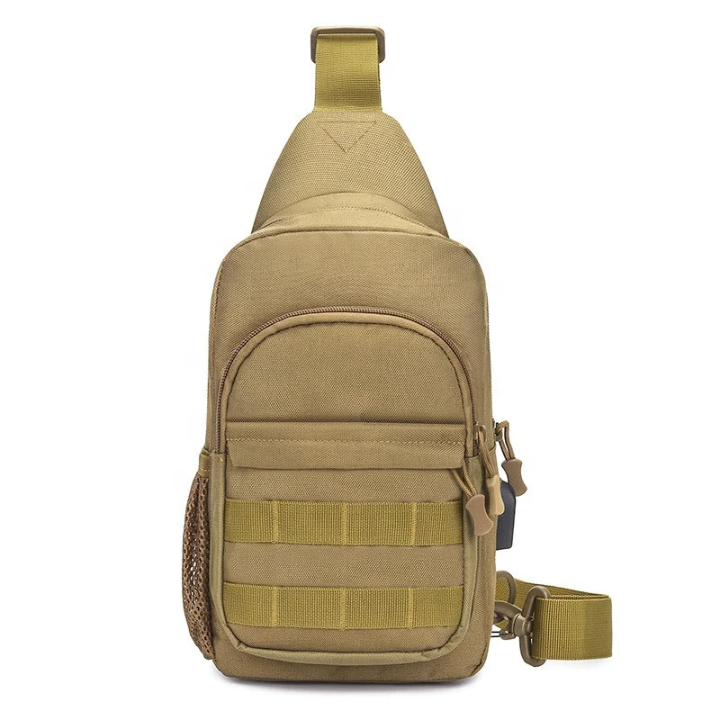 

AJOTEQPT Outdoor camouflage backpack travel riding multifunctional USB chest bag