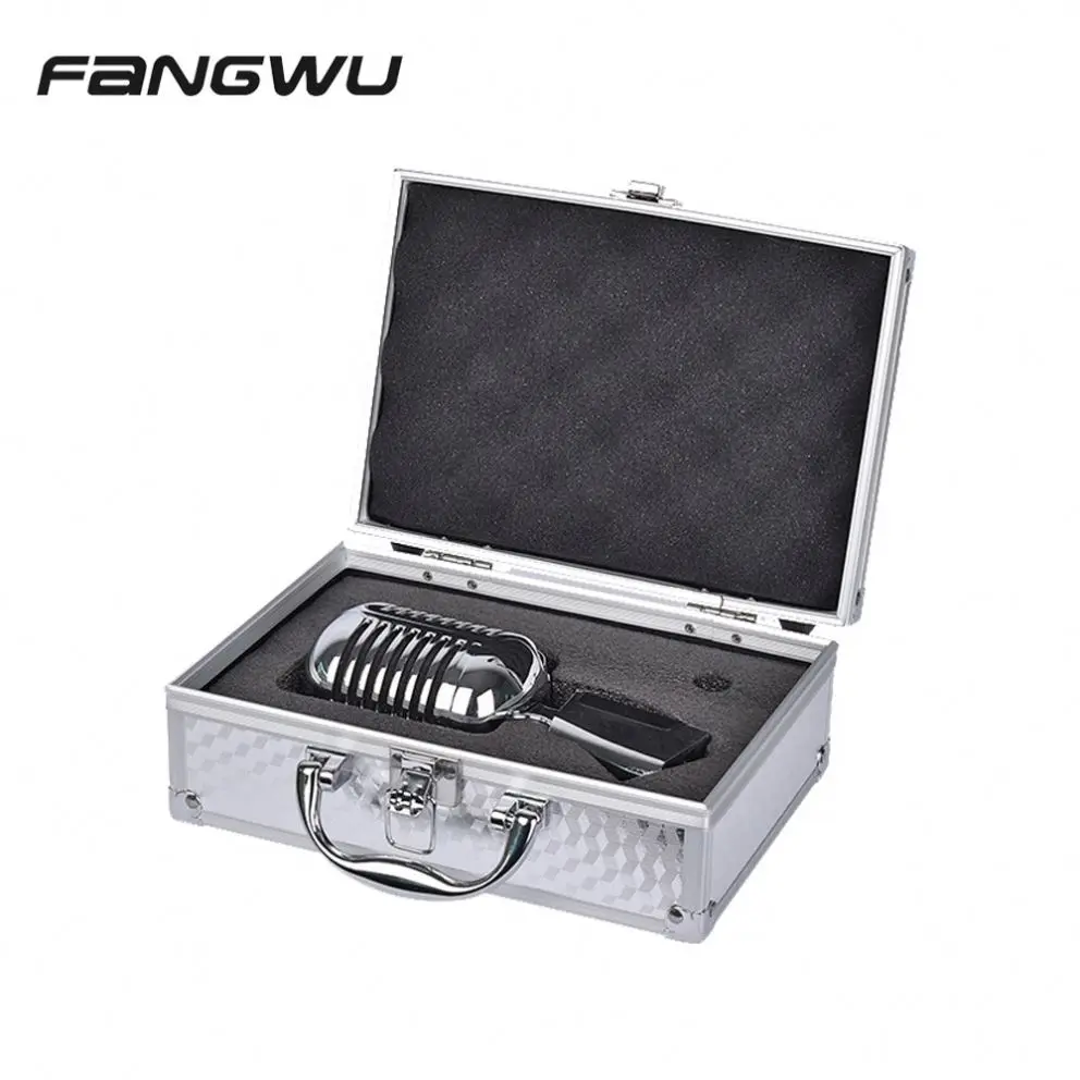 

High Quality Microfones Classic Retro Vintage Mic Class Microphone, Silver & gold