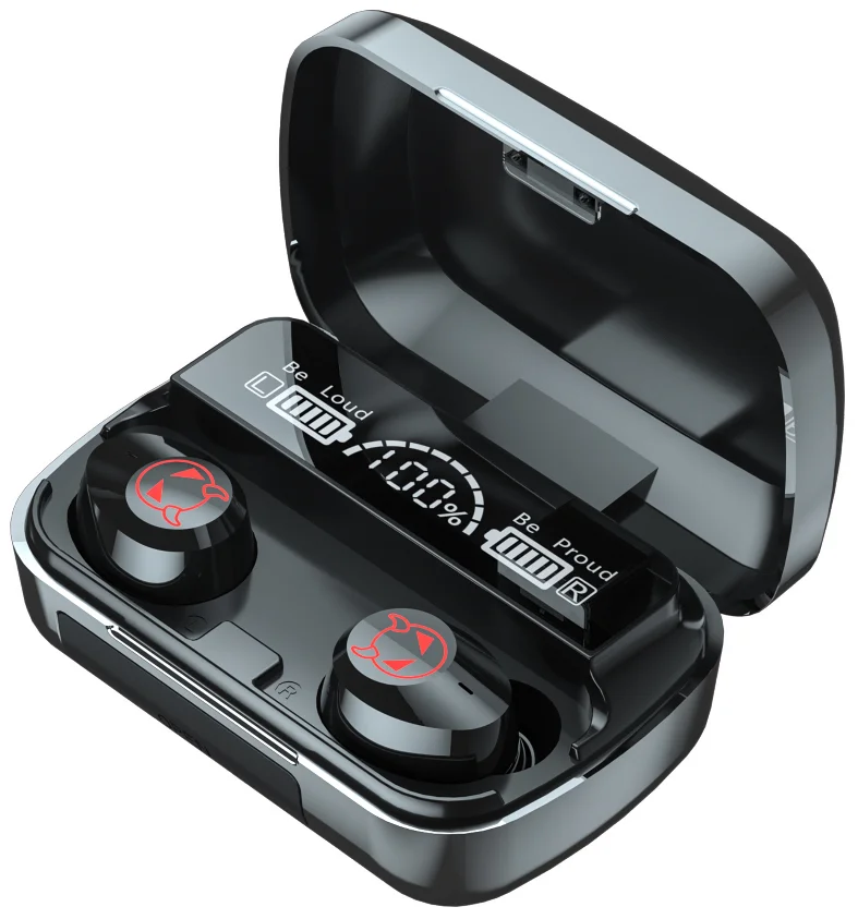 

Earphones & Headphone M23 Gaming TWS 5.1 LED Display Stereo Touch Control Wireless Waterproof Sport Earbuds Wireless Headphones, Support oem