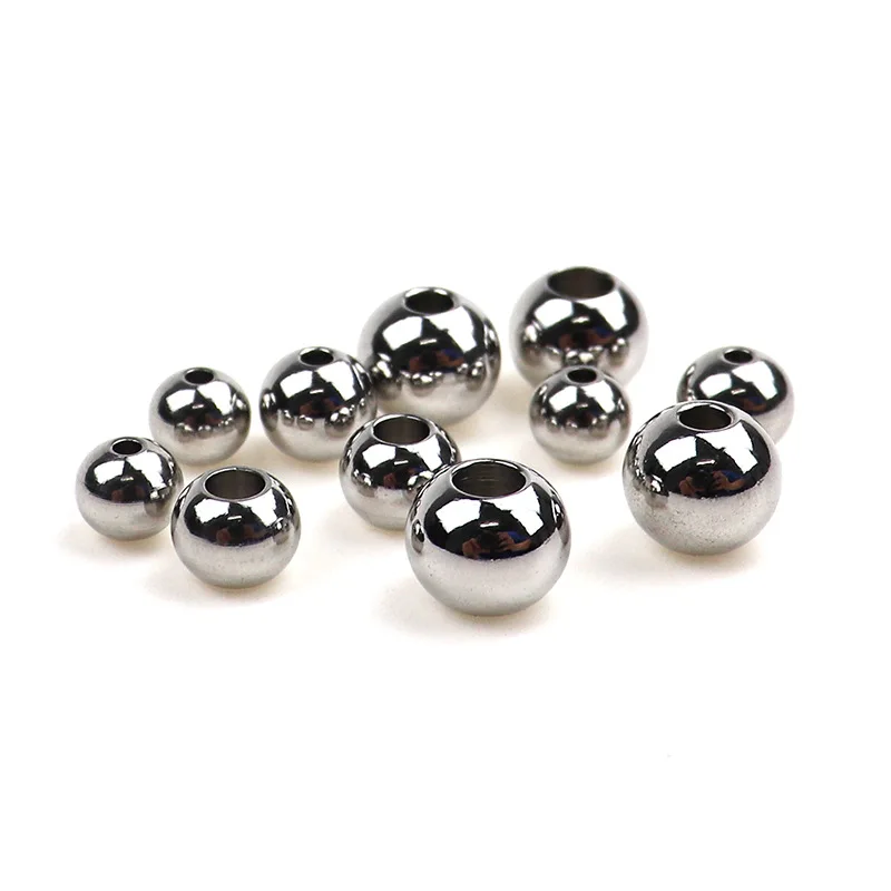 

Wholesale 500pcs/bag  Smooth Stainless Steel Metal Round Spacer Beads DIY Bracelet Jewelry Accessories, Silver/gold/rose gold