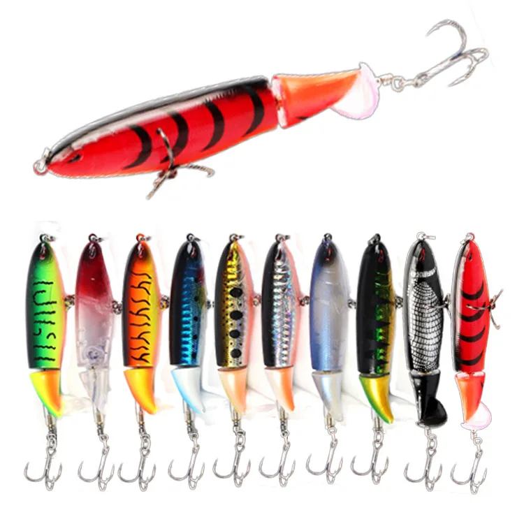 

New design colorful hard lure 10cm 13g sea fishing whopper plopper, 9colors for choice