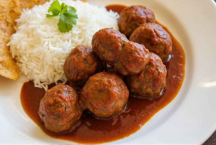 Traditional Turkish köfte platter with yogurt sauce, vegetables, and pide bread