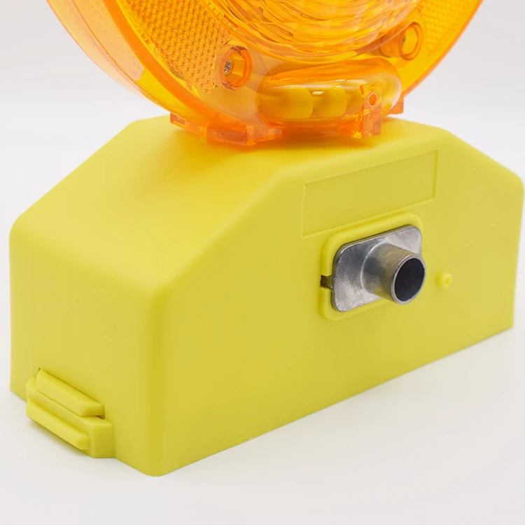 
Amber/Red Traffic Safety Warning Light Solar Barricade Lamp 