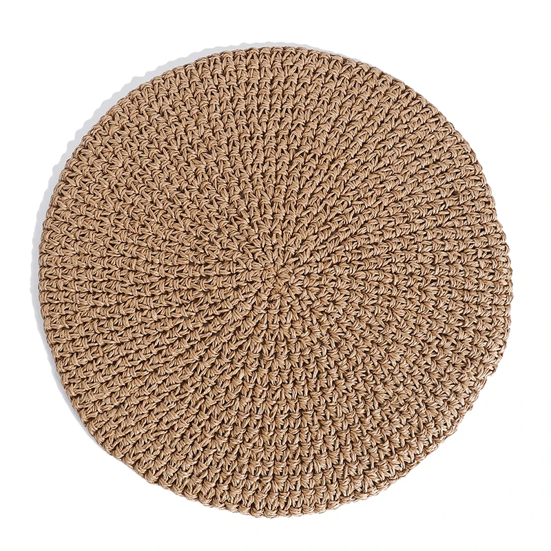 

Hot Sale Round Table Placemats, Natual Woven Placemats Round Mat For Restaurant