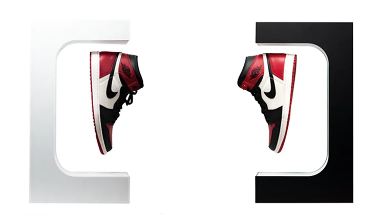 Expositores de zapatos de levitación magnética: mejore su colección con un estilo futurista.