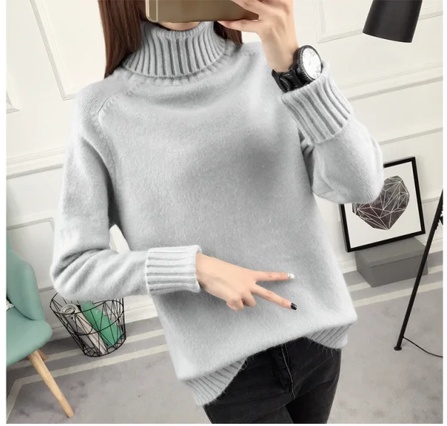 Sweater Female 2019 Autumn Winter Cashmere Knitted Women Sweater And Pullover Female Tricot Jersey Jumper Pull Femme