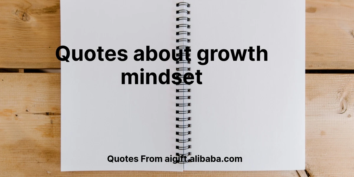 quotes about growth mindset